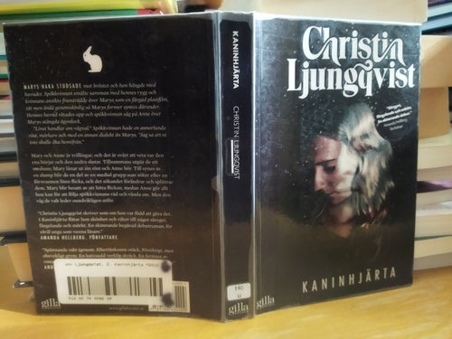 Kaninhjärta - Christin Ljungqvist. Bok. Very Fine plus, BM