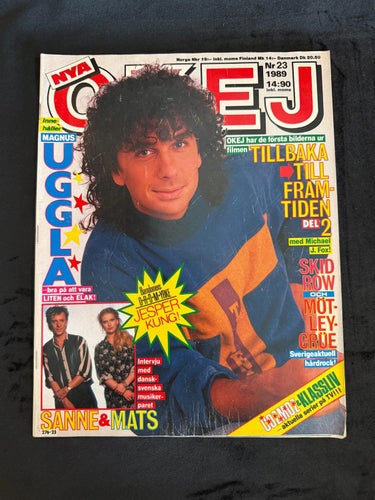 Tidningen OKEJ ! Nr 23 - 1989 .