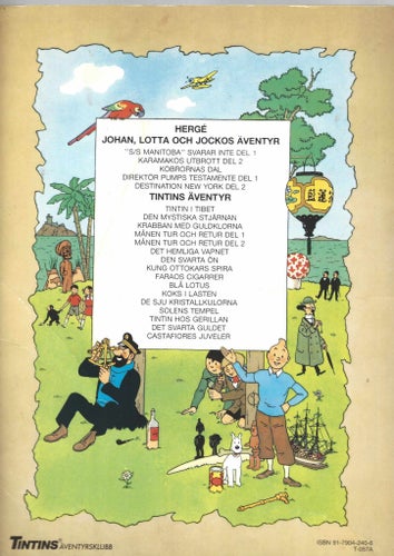 Tintin Castafiores Juveler 1988 skick fn