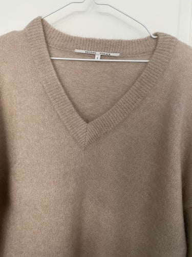 Second Female beige tröja, mohair, ull, storlek S-M