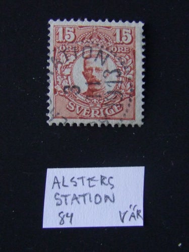 F 84 ALSTERS STATION 3.11.1913 (?) VÄR