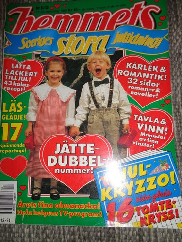 Hemmets nr51 1990 Jul, Biirger Malmsten, Jenny Nyström, Aina Stenberg,