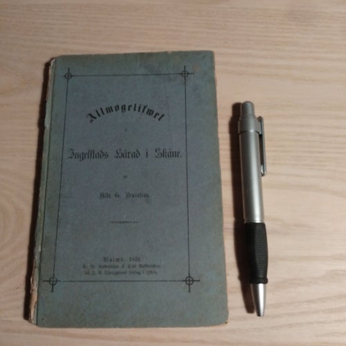 Allmogelifwet. Ingellads härad i Skåne. Nils G. Bruzelius. 1876