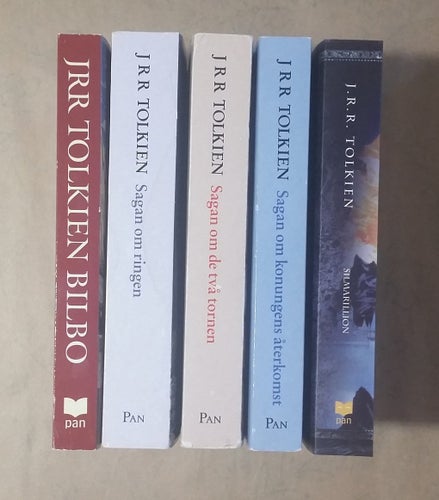 Midgård-samling: Tolkien-pentalogi (Bilbo, Trilogin & Silmarillion), Pocket, Sv