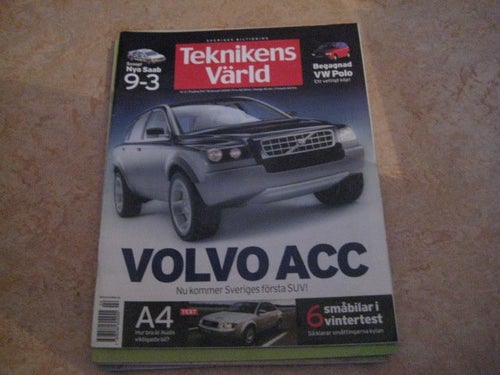 TEKNIKENS VÄRLD NR 2 2001. TEST: AUDI A4 2,0 MULTITRONIC