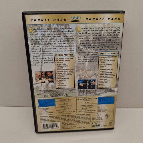 Jurassic Park x2 - Dubbelpack - Region 2, DVD-Box, Svensk text, Fint skick