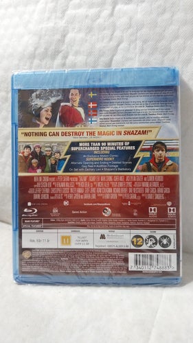 Shazam Blu-ray Oöppnad & Inplastad