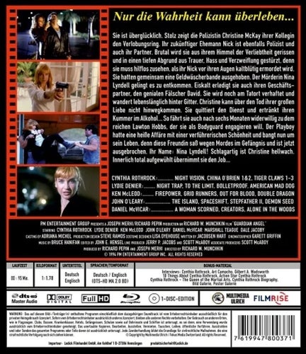 Guardian Angel (1994 NY Blu-ray Import - OOP Udda) Cynthia Rothrock, Dale Jacoby