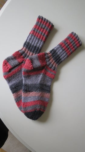 Handstickade raggsockor strumpor stl 42-43 ullsockor Raggi ull