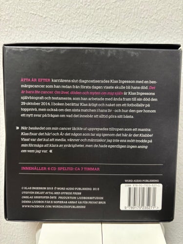 Ljudbok CD, Det är bara lite cancer: Klas Ingesson