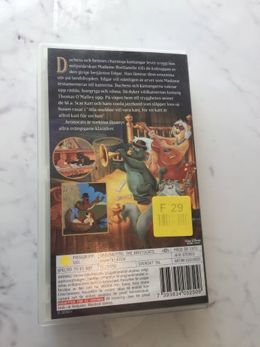 Aristocats VHS Ny och inplastad. Produktions år 1970