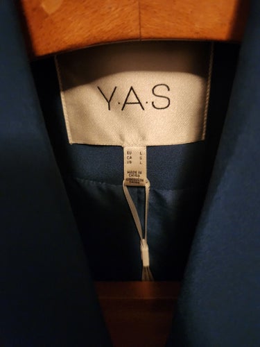 Y.A.S blå kavaj, storlek L
