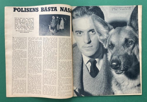SE nr 46 1954 - Marlon Brando, Arvidsjaur, SAS, C. Jörgensen, polishund