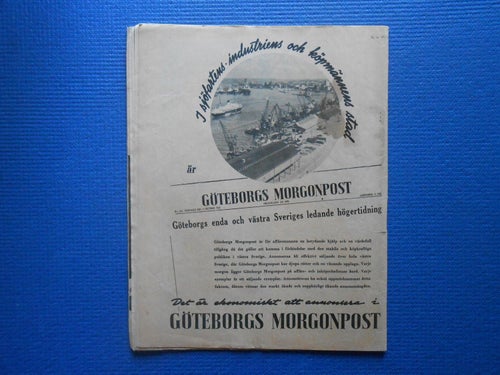SE 45 1942 Finland Karolinska Korsnäs Eskilstuna Brita Apelgren Serietidningar