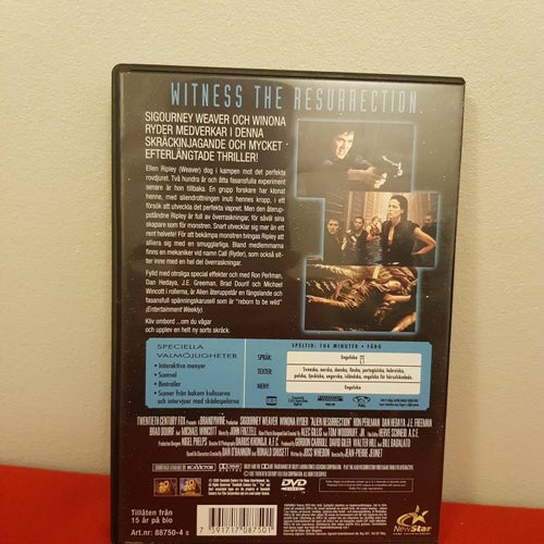 DVD - Alien Återuppstår - Mycket Fint Skick