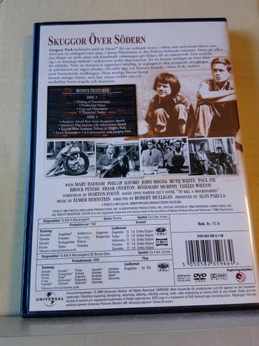 Skuggor över södern, Gregory Peck, 2 Dvd