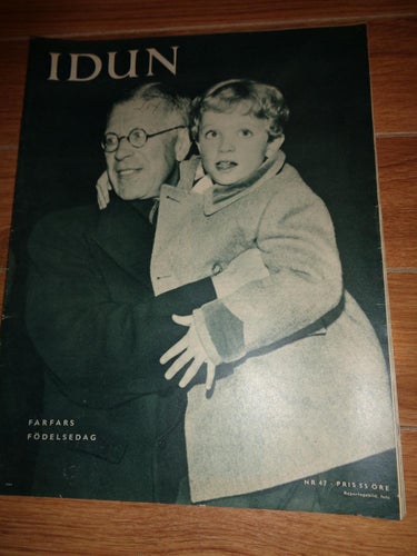Idun nr47 1952 kungligt Kung Gustaf Adolf