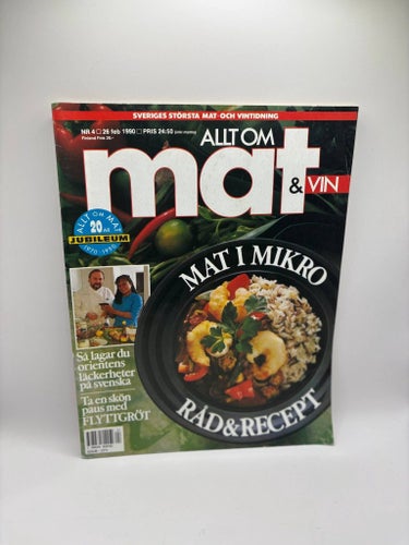 Allt om Mat & Vin nr 4 1990 – jubileumsnummer 20 år
