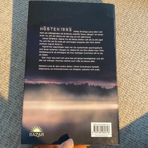 Käraste Lena - Ninni Schulman ny bok inbunden
