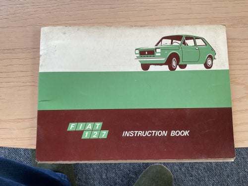 Fiat 127 Instruktionsbok, Fiat, 1971