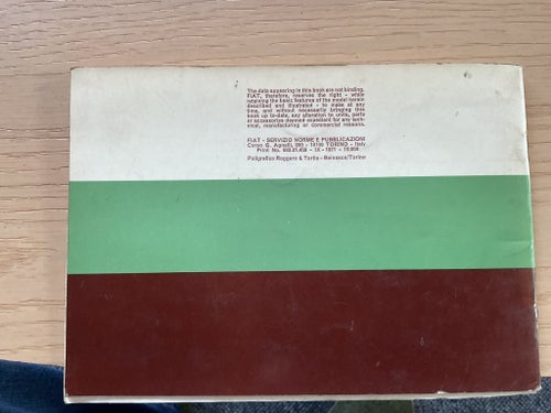 Fiat 127 Instruktionsbok, Fiat, 1971