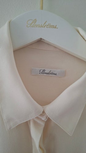 Stenströms sidenskjorta, offwhite, storlek 36