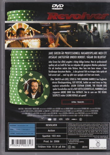 DVD / Revolver / Director's Cut / Jason Statham / Guy Richie / Nyskick