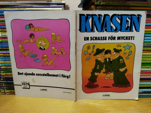 Knasen En schasse för mycket! tryckt 1983