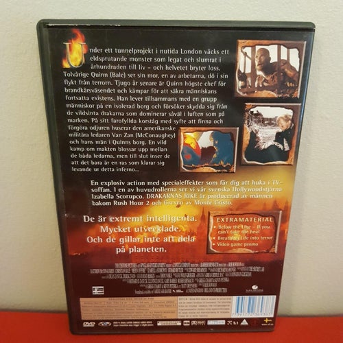 DVD - Drakarnas Rike - Matthew McConaughey/Christian Bale - Mycket Fint Skick