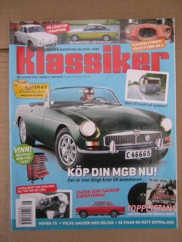 Klassiker - Bilar & Motorcyklar 1945-1989 Nr:8-2008