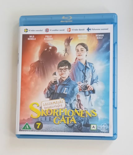 Lassemajas Detektivbyrå Skorpionens Gåta Blu-ray / 2022 Svenskt Tal / Fint Skick