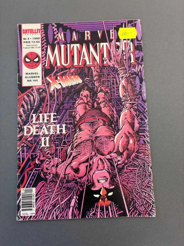 Marvel Mutanter nr 4 1989 Marvelklubben 144