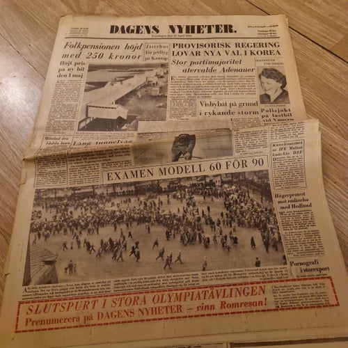 Dagens Nyheter 28 April 1960