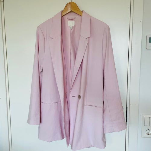 H&M ljusrosa kavaj oversize, storlek L