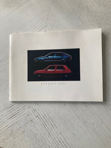 Renault GTS 1990 katalog / försäljningskatalog från Volvo Svenska Bil AB