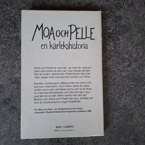 Moa och Pelle: en kärlekshistoria av Kerstin Johansson i Backe, 1982
