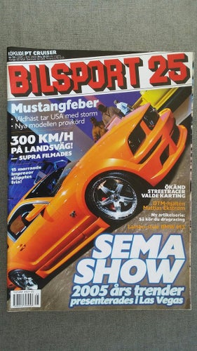 Bilsport nr 25 2004: Toyota Supra, Ford Mustang GT, VW Golf GTI, PT Cruiser