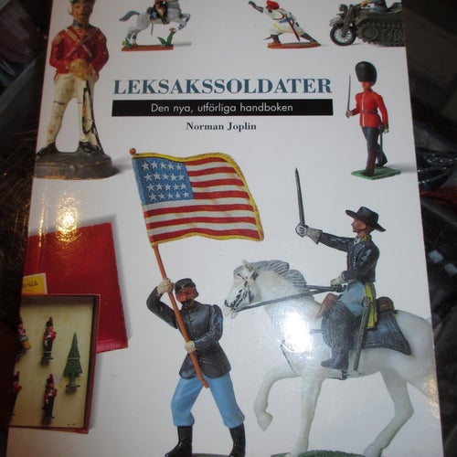 Leksakssoldater, handbok, gjutna, konstmaterial, plast