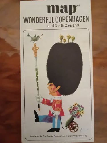 Map of Wonderful Copenhagen and North Zealand, 1974
