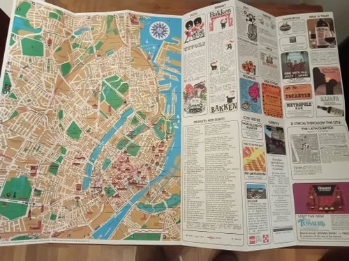 Map of Wonderful Copenhagen and North Zealand, 1974