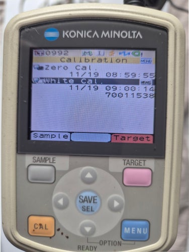 Konica Minolta CM-600d Spektrofotometer med tillbehör