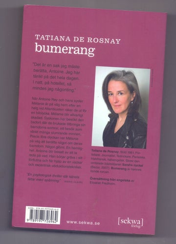 Bumerang av Tatiana de Rosnay, 2009