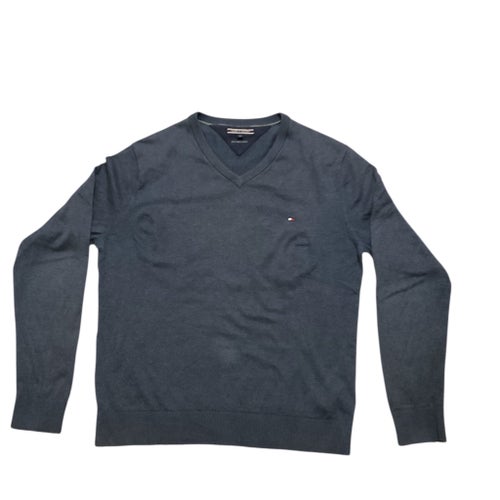 Tommy Hilfiger mörkblå tröja, storlek XL