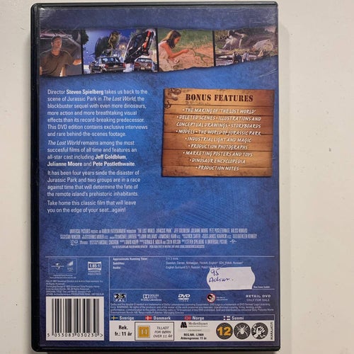 THE LOST WORLD - JURASSIC PARK. DVD ACTION -97.
