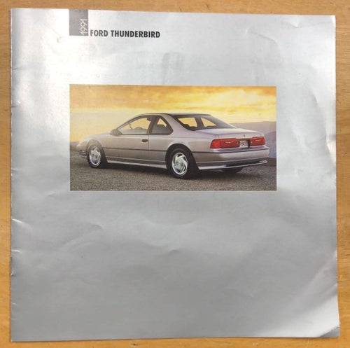 Försäljningsbroschyr Ford Thunderbird 1991