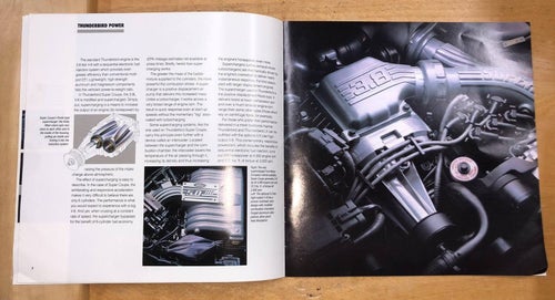 Försäljningsbroschyr Ford Thunderbird 1991