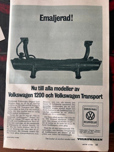 Annons från Volkswagen 1964