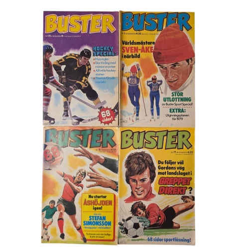 Buster Serietidningar - 12 st 1978-1982