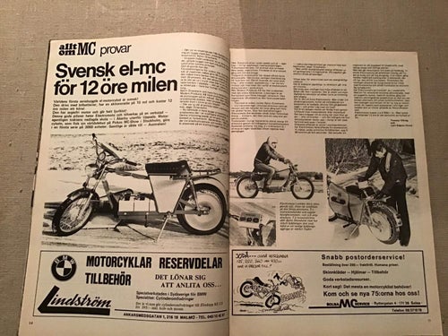 Allt om Mc Nr 3 1975 Svensk El Mc,Husqvarna 125,Honda rekord,Winha Motor Kohler