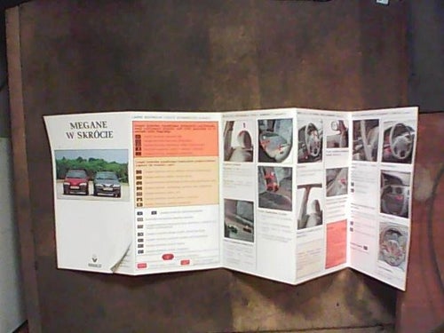 Renault Megane, 1997, instruktionsbok snabb guide på Polska Polskie